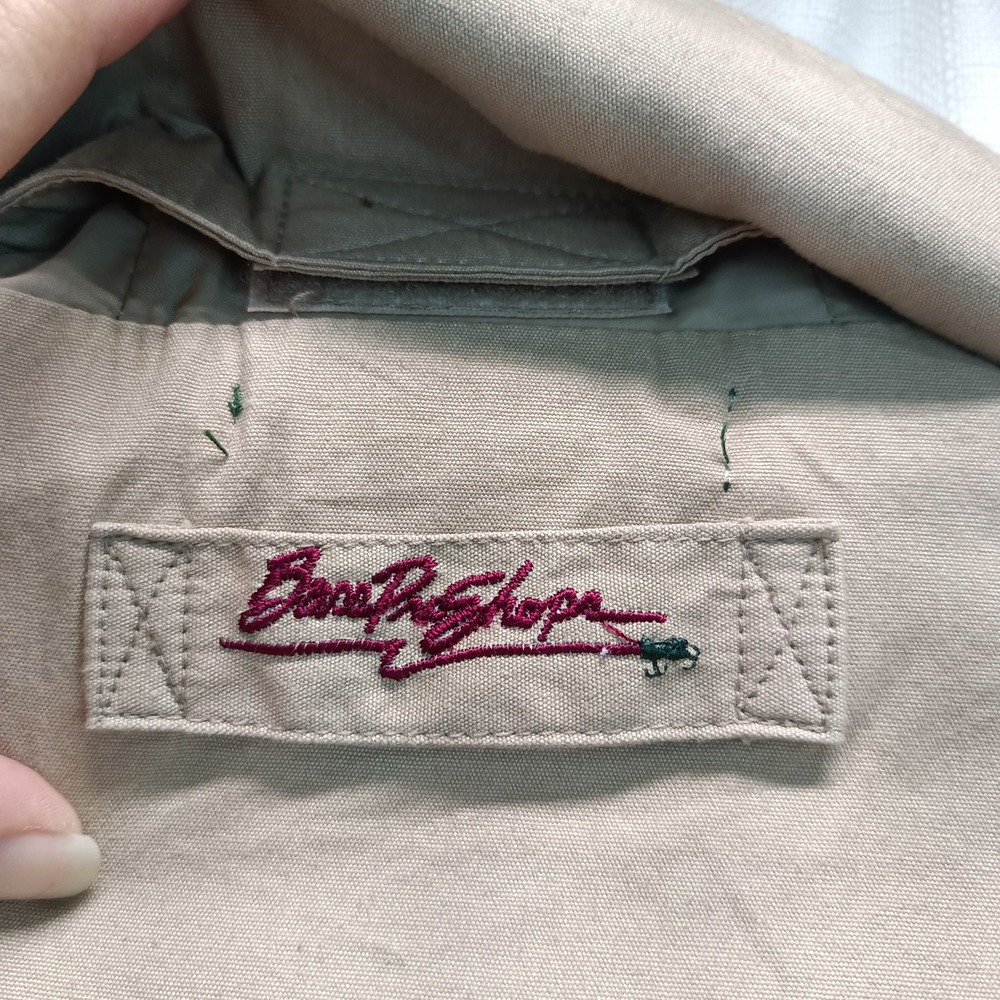 Bass Pro Shops Outdoors Mens XL Hooded Khaki Barn Chore Hunting Jacket Gorpcore - Picture 7 of 8